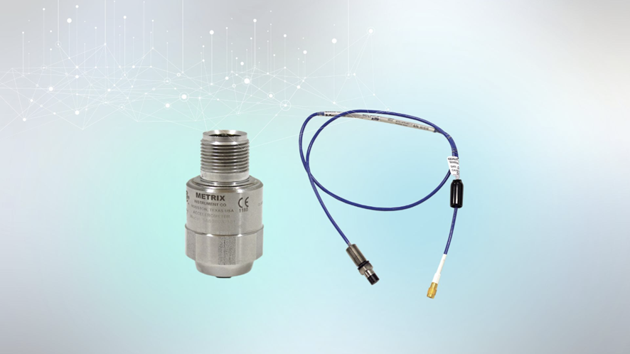 O SA6200A e o MX8030 são exemplos de sensor sísmico e sonda proximidade Metrix