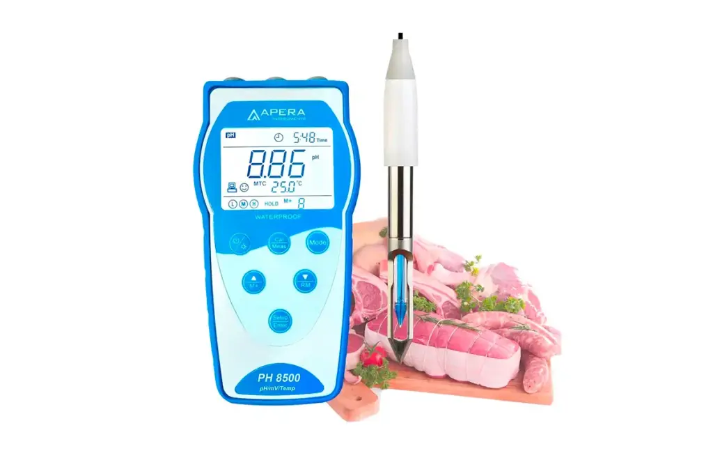 Medição de pH em alimentos - medidor portátil